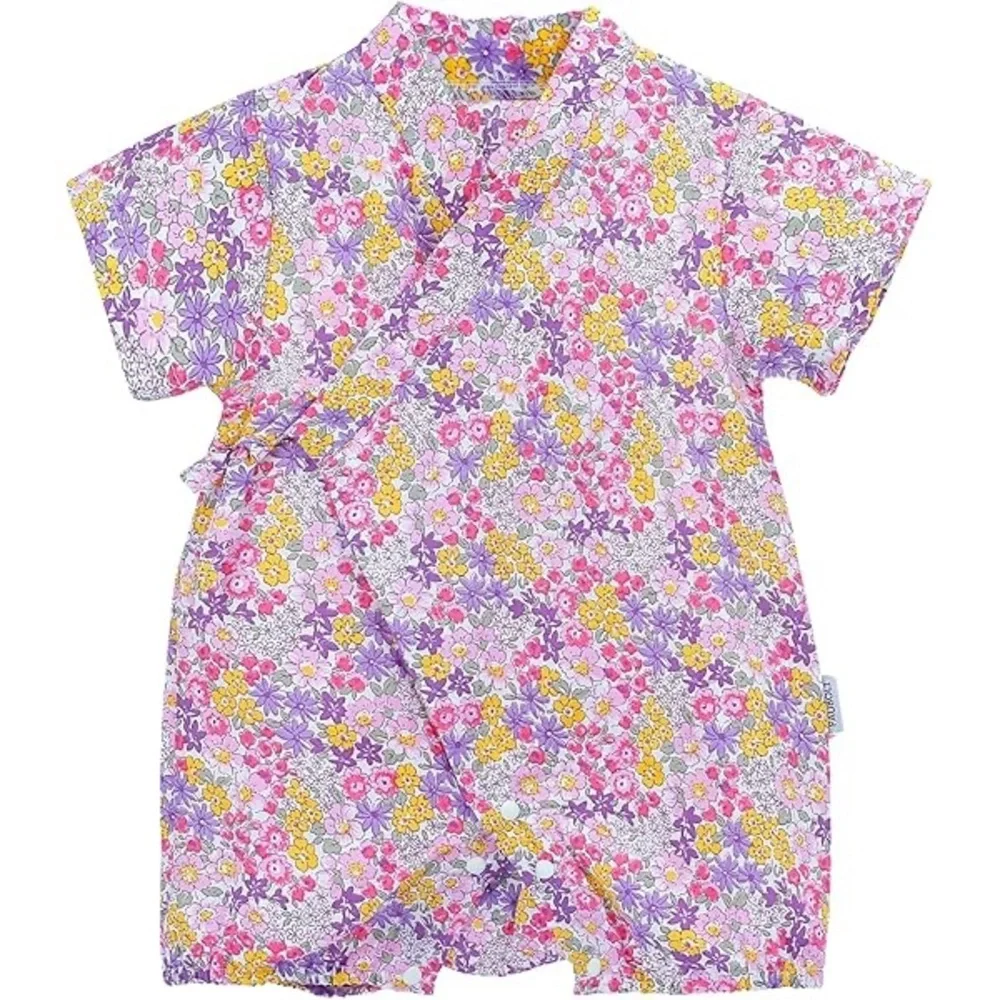 PAUBOLI Baby Kimono Romper Japanese‎ Sakura Cotton Infant Comfy 6-12 months